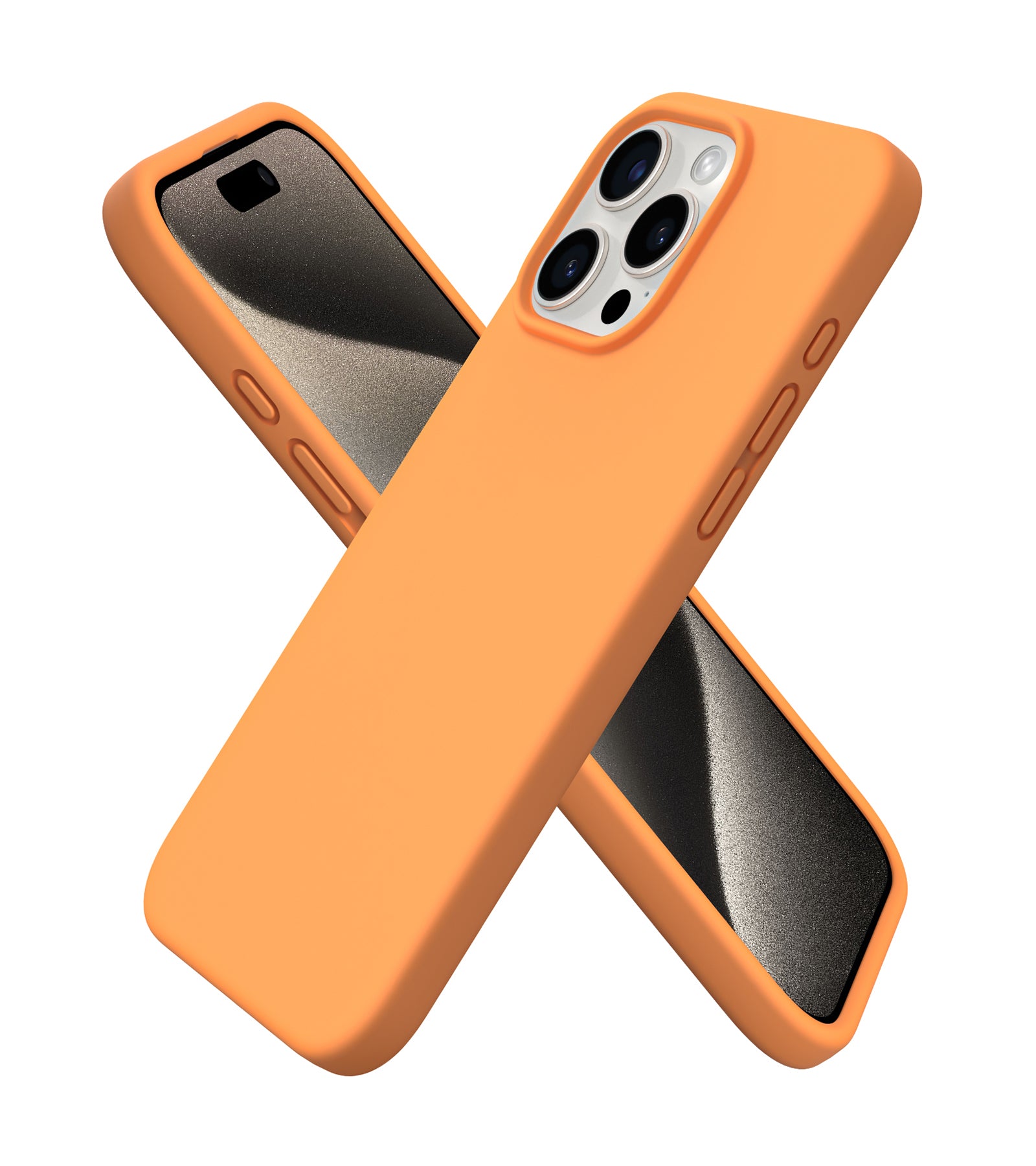 ORNARTO Liquid Silicone iPhone 15 Pro Max Case