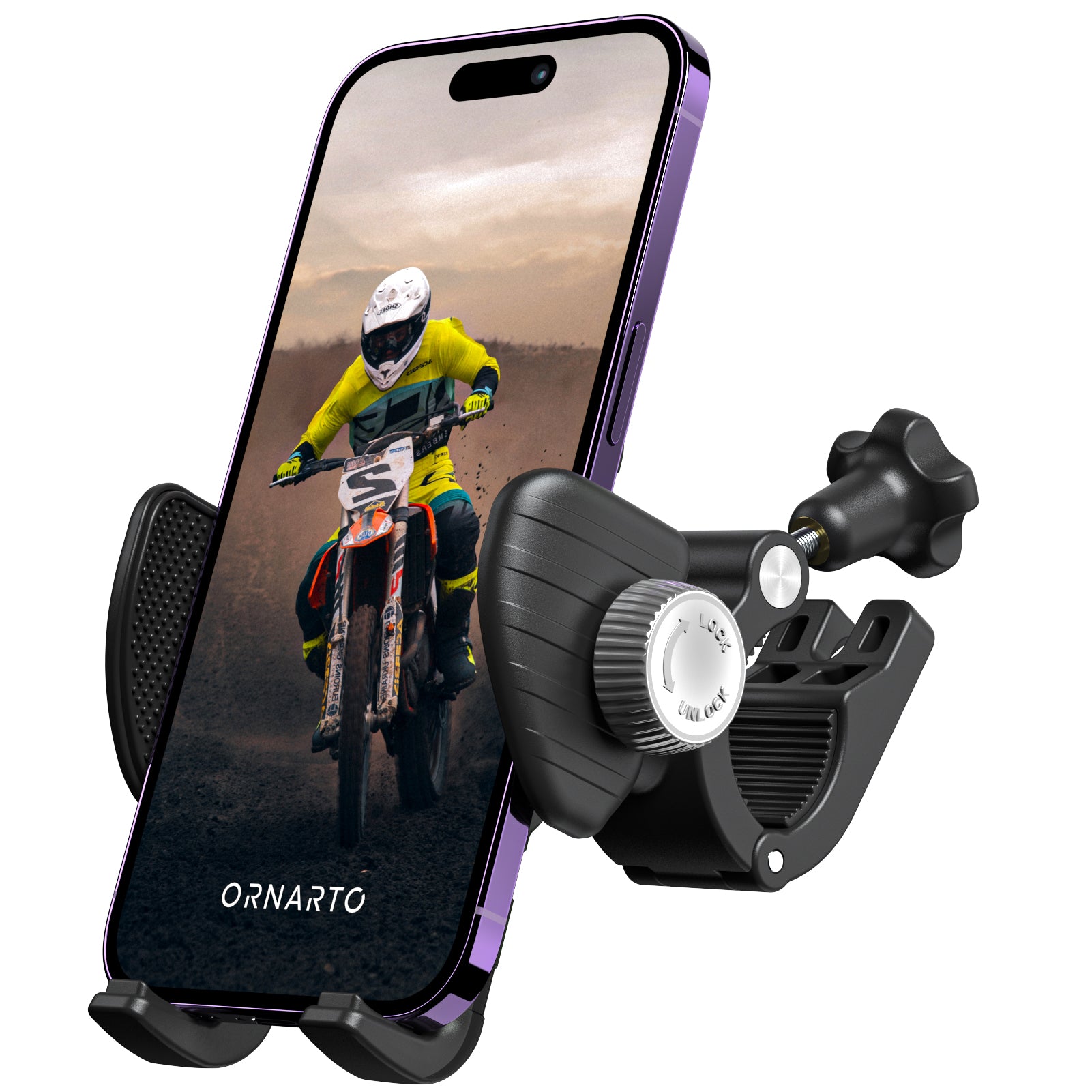 S1 Bike Phone Holder, Rotatable Motorcycle Phone Mount