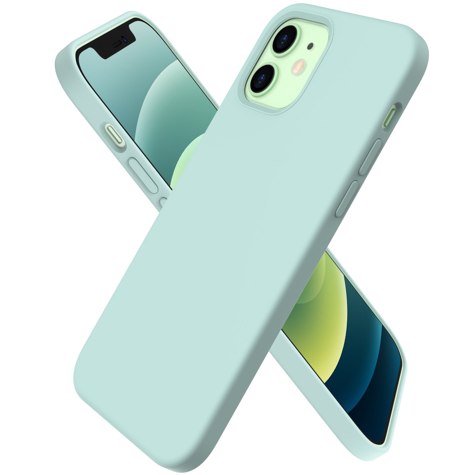 ORNARTO Liquid Silicone iPhone 12/iPhone 12 Pro Case