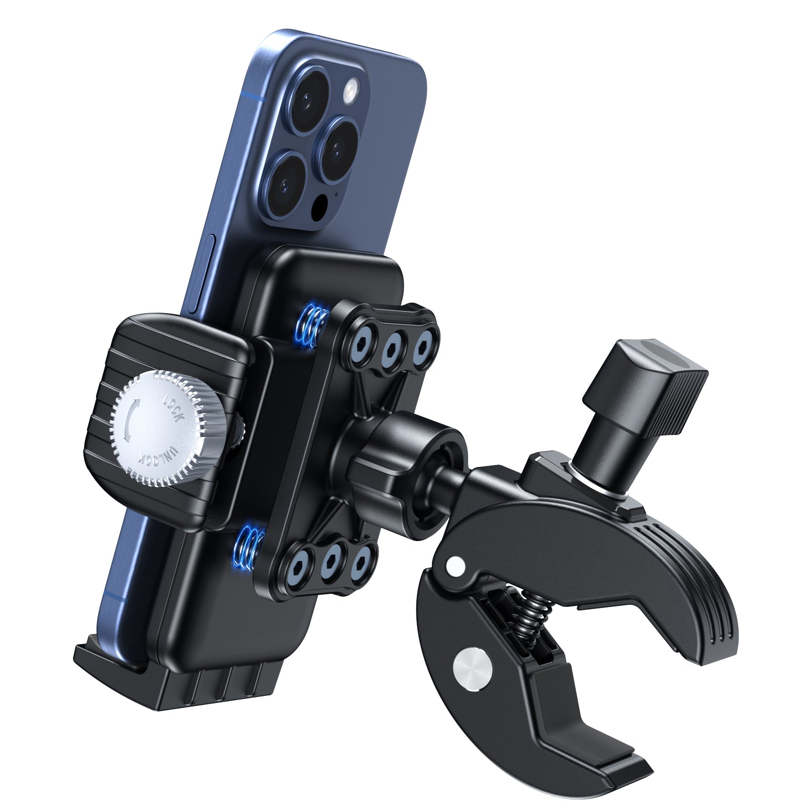 ORNARTO S3 Bike Phone Holder, Rotatable Motorcycle Phone Mount