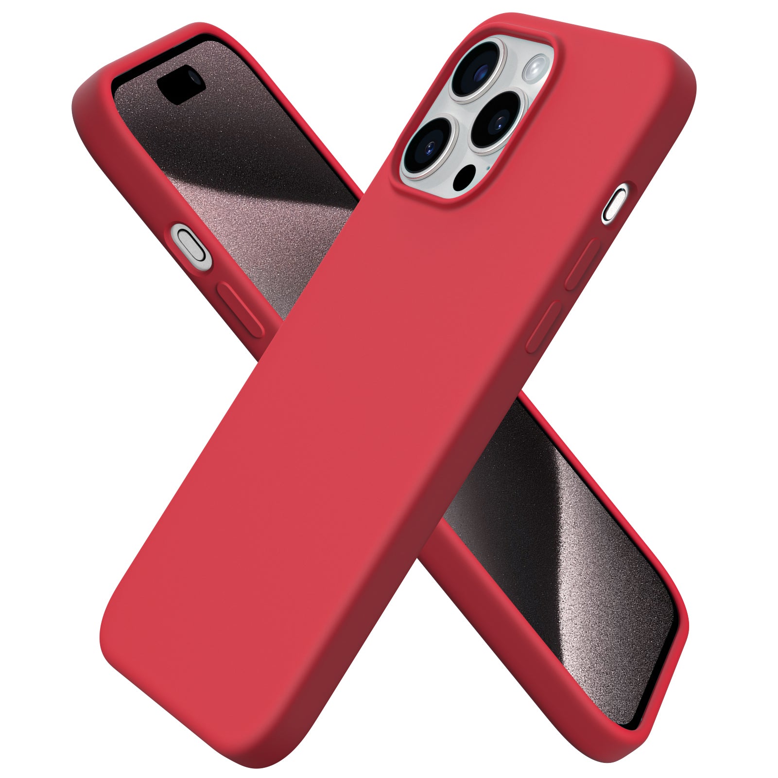 ORNARTO Liquid Silicone iPhone 15 Pro Max Case