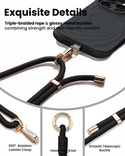 ORNARTO Adjustable Woven Phone Lanyard