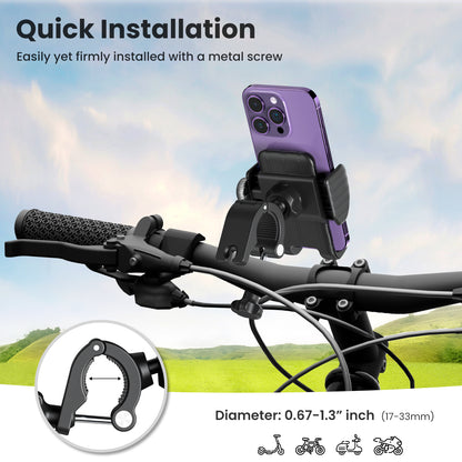 S1 Bike Phone Holder, Rotatable Motorcycle Phone Mount