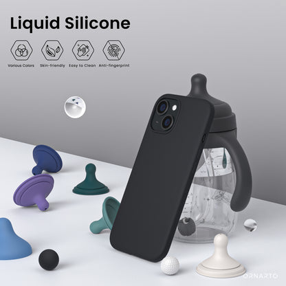 ORNARTO Liquid Silicone iPhone 15 Case