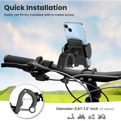 S1 Bike Phone Holder, Rotatable Motorcycle Phone Mount