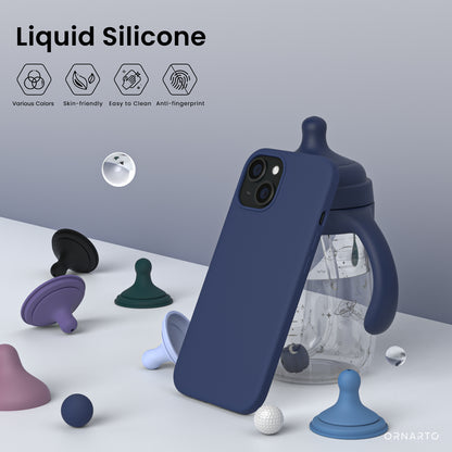 ORNARTO Liquid Silicone iPhone 15 Case