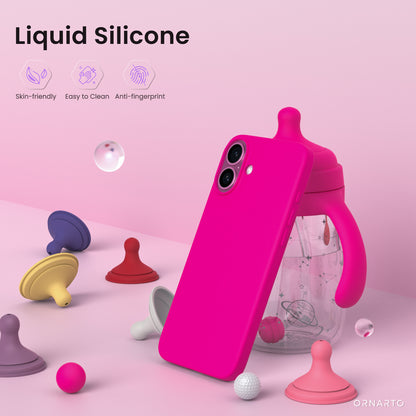 ORNARTO Liquid Silicone Case for iPhone 16 Series