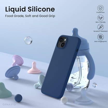 ORNARTO Liquid Silicone iPhone 14 Case