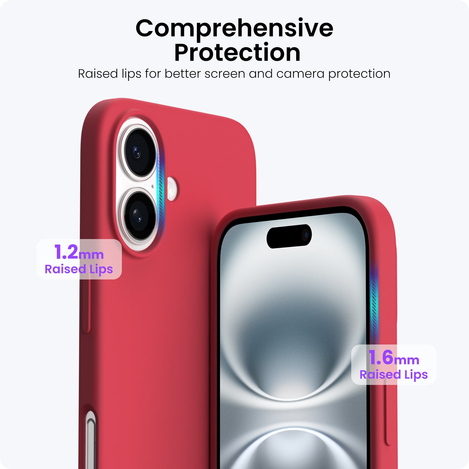 ORNARTO Liquid Silicone Case for iPhone 16 Series