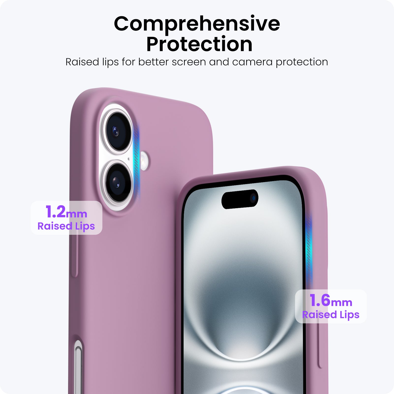 ORNARTO Liquid Silicone Case for iPhone 16 Series