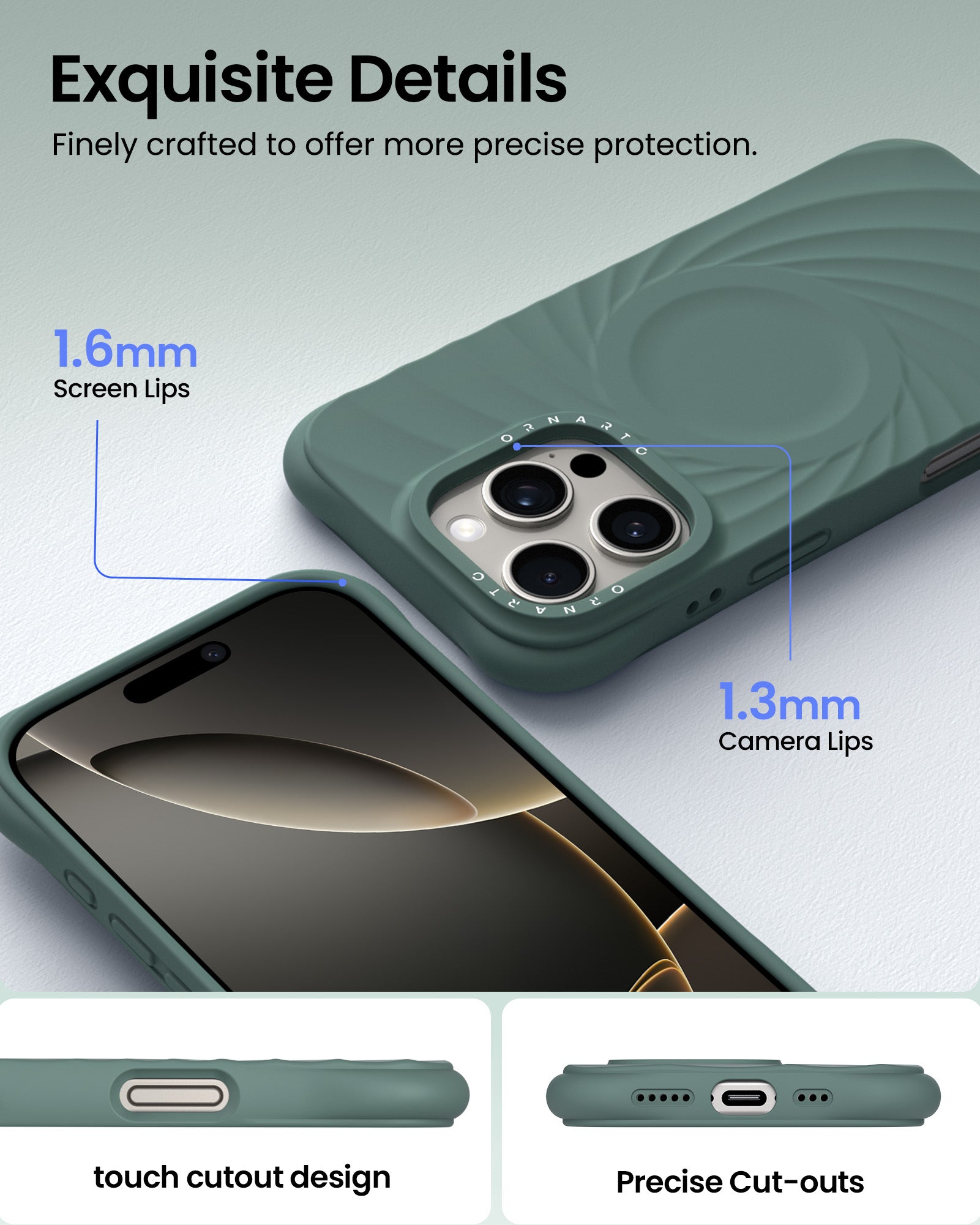 ORNARTO VORTUXE Case for iPhone 16 Series