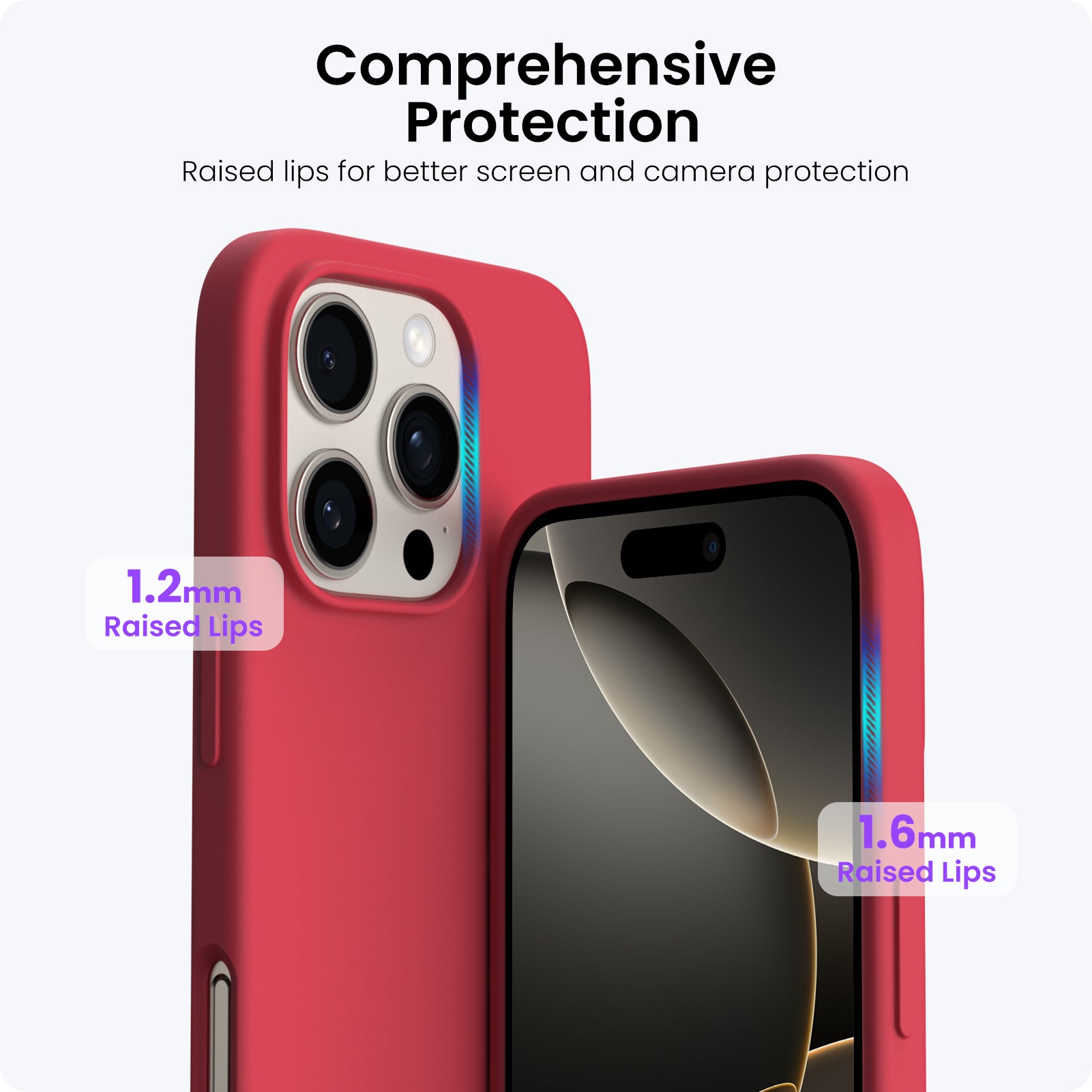 ORNARTO Liquid Silicone Case for iPhone 16 Series