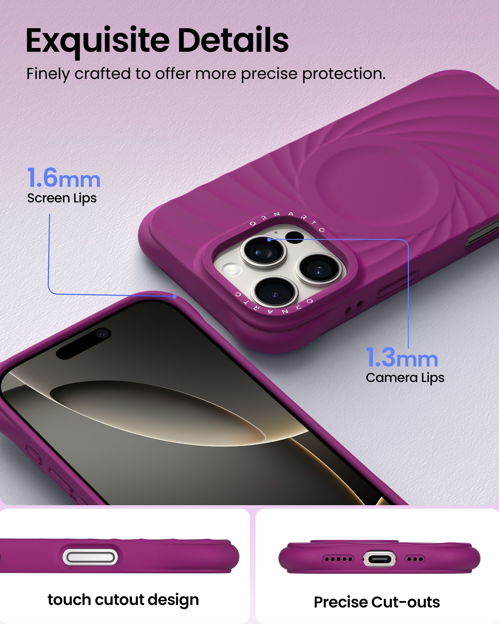 ORNARTO VORTUXE Case for iPhone 16 Series