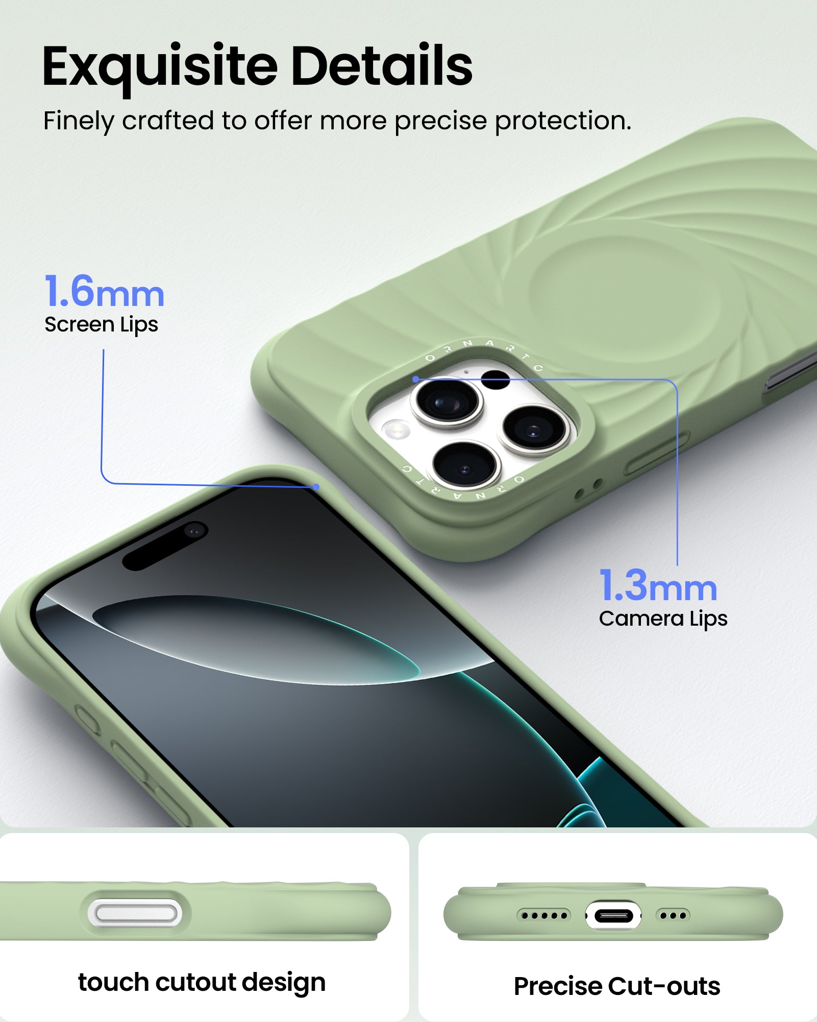 ORNARTO VORTUXE Case for iPhone 16 Series