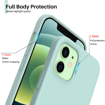 ORNARTO Liquid Silicone iPhone 12/iPhone 12 Pro Case