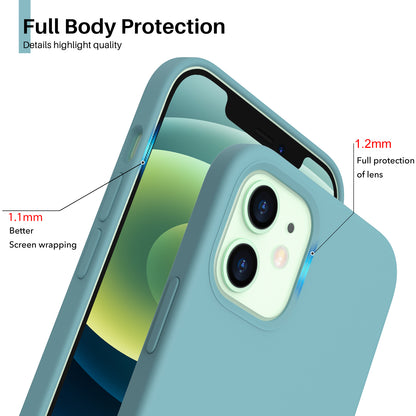 ORNARTO Liquid Silicone iPhone 12/iPhone 12 Pro Case