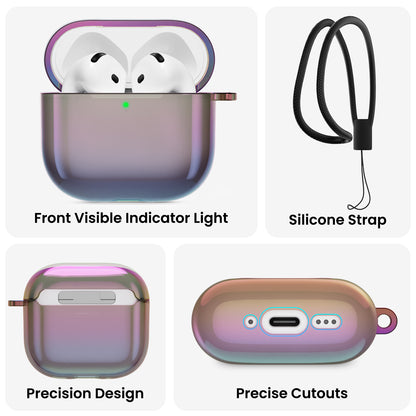 Iridescent AirPods 4 Case(2024) with Lanyard