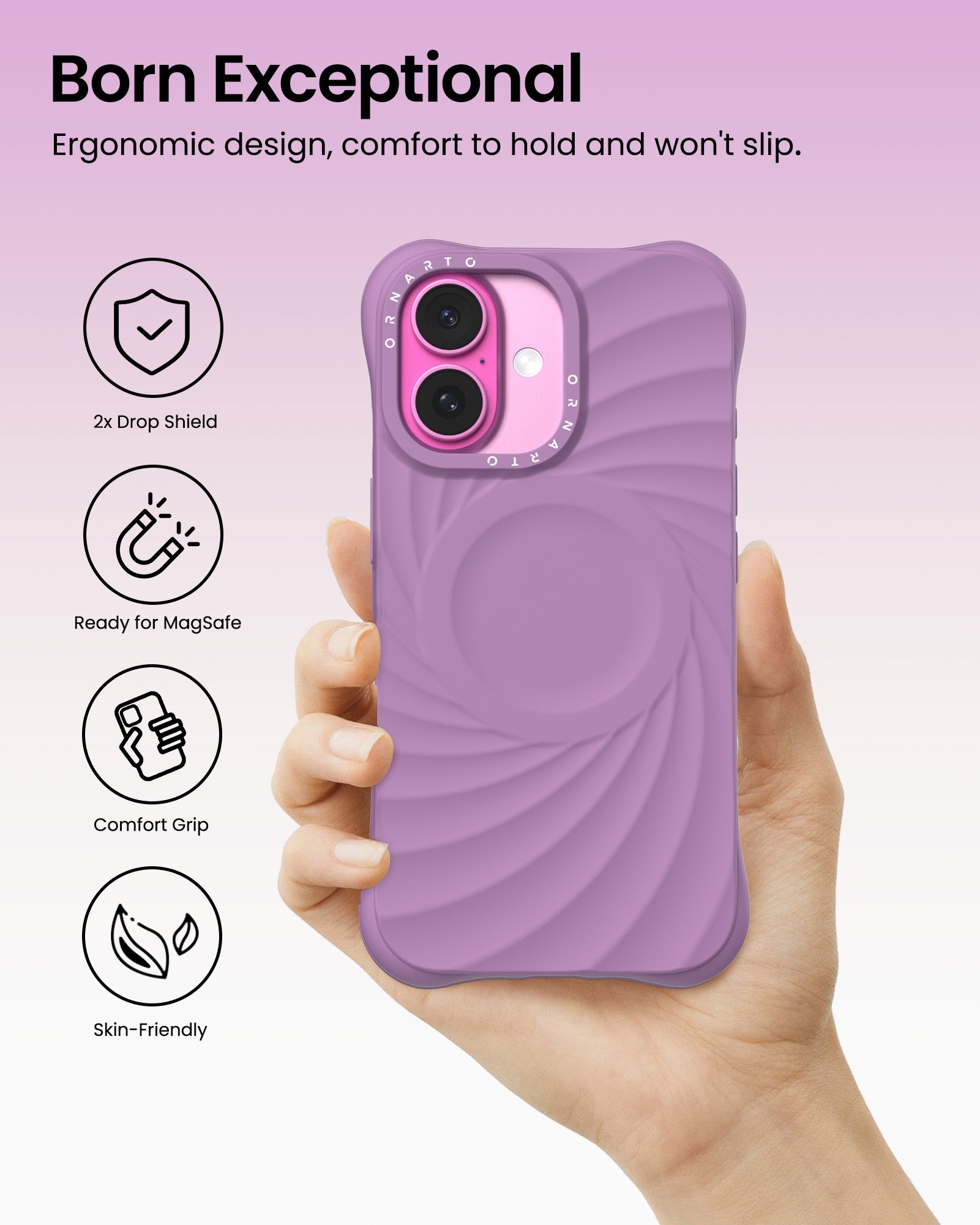 ORNARTO VORTUXE Case for iPhone 16 Series